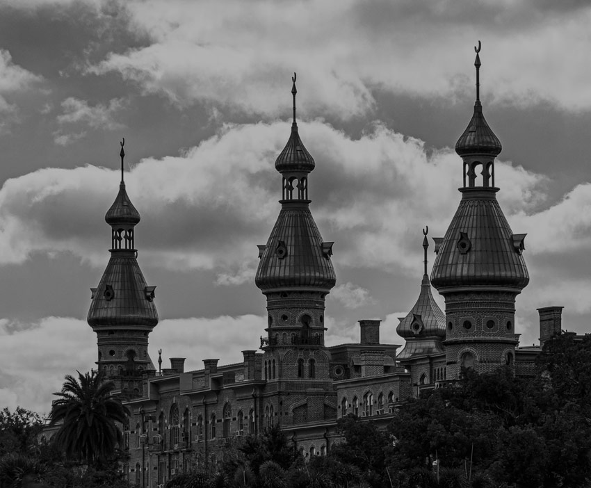 Close up of the University of Tampa